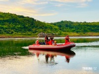 Bombeiros realizam segundo dia de buscas por jovem desaparecido no Rio Paraná