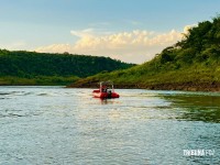 Bombeiros realizam segundo dia de buscas por jovem desaparecido no Rio Paraná