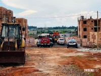 Trabalhador sofre fratura exposta após acidente e outro homem ameaça socorristas no Jardim Dona Fátima
