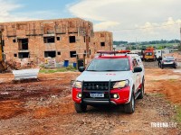 Trabalhador sofre fratura exposta após acidente e outro homem ameaça socorristas no Jardim Dona Fátima