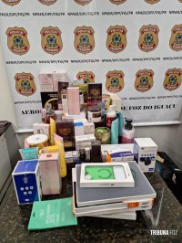 Policia Federal apreende medicamentos e produtos descaminhados no Aeroporto de Foz do Iguaçu