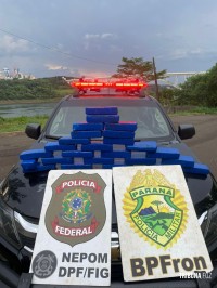 Policia Federal em ação conjunta com a Policia Militar apreendem de 15 Kg de maconha em Foz do Iguaçu