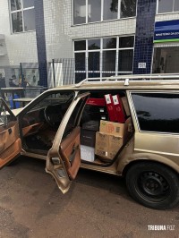 Policia Federal, Receita Federal e PMPR apreende 600 garrafas de vinho argentino no Porto Meira