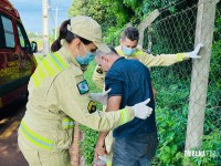 Homem é agredido durante assalto na pista de caminhada da marginal da BR-277