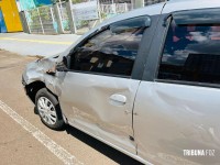Motociclista fica gravemente ferido após colisão no centro de Foz do Iguaçu