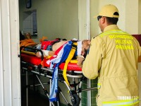 Motociclista fica gravemente ferido após colisão no centro de Foz do Iguaçu