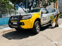 Motociclista fica gravemente ferido após colisão no centro de Foz do Iguaçu