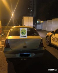 PM recupera veículo roubado na área rural de Santa Terezinha do Itaipu