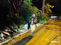 Incêndio em residência mobiliza Corpo de Bombeiros no Jardim das Palmeiras