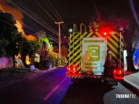 Incêndio em residência mobiliza Corpo de Bombeiros no Jardim das Palmeiras