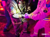 Explosão por vazamento de gás destrói apartamento em condomínio no bairro Vila Yolanda em Foz do Iguaçu