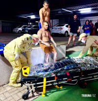 Explosão por vazamento de gás destrói apartamento em condomínio no bairro Vila Yolanda em Foz do Iguaçu