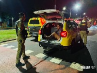 Perseguição termina com apreensão de maconha e mulher presa durante a madrugada em Foz do Iguaçu 