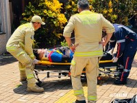 Colisão entre duas motocicletas deixa homem e mulher feridos na Vila Miranda