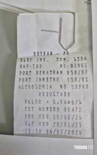 Motorista embriagado é detido após colidir em um veículo estacionado