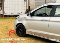 Colisão entre carro e moto na marginal da BR-277 deixa mulher ferida em Foz do Iguaçu