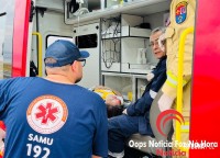 Colisão entre carro e moto na marginal da BR-277 deixa mulher ferida em Foz do Iguaçu