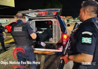 Rapaz quis impor respeito na quebrada e volta “armado até os dentes” no bairro Três Lagoas após acidente, mas com uma pistola de brinquedo