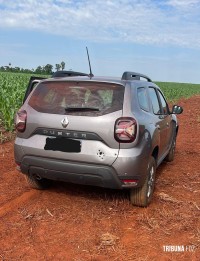 PM recupera veículo roubado na área rural de São Miguel do Iguaçu