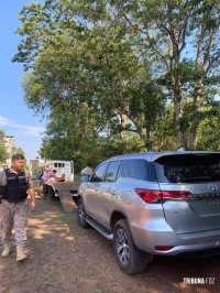 Policia Nacional recupera veículo furtado em Foz do Iguaçu e abandonado em Hernandárias