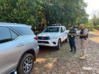 Policia Nacional recupera veículo furtado em Foz do Iguaçu e abandonado em Hernandárias
