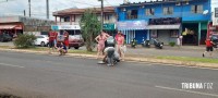 Idosa é atropelado por moto na Av. Morenitas em Foz do Iguaçu
