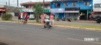 Idosa é atropelado por moto na Av. Morenitas em Foz do Iguaçu