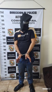 Brasileiro é preso no Paraguai durante a madrugada por arruaça, perturbação e resistência a prisão