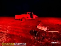 Carga de sorgo na pista provoca capotamento e deixa casal ferido entre Santa Helena e Entre Rios do Oeste