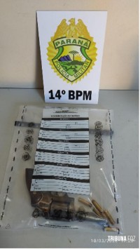 PM prende suspeito por porte ilegal de arma de fogo na cidade de Medianeira