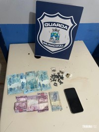 Guarda Municipal prende suspeito com drogas no Lagoa Dourada