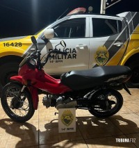 PM remove motocicleta e orienta responsável após abordagem a menor na cidade de Missal