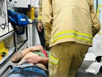 Após perseguição, caminhonete é fuzilada e homem fica ferido por disparos de arma de fogo no Bairro Três Lagoas