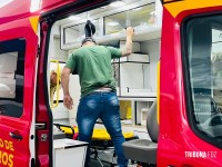 Após perseguição, caminhonete é fuzilada e homem fica ferido por disparos de arma de fogo no Bairro Três Lagoas