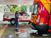 Após perseguição, caminhonete é fuzilada e homem fica ferido por disparos de arma de fogo no Bairro Três Lagoas