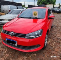 PM recupera veículo roubado no Bairro Jardim Guarapuava em Foz do Iguaçu