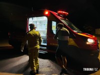 Ciclista fica ferido e sofre queda após passar sobre um buraco na via no Alto da Boa Vista