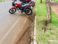 Colisão entre carro e motocicleta deixa homem ferido na Vila C
