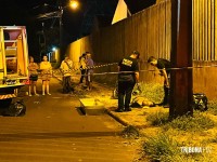 Motociclista morre após bater em poste no Jardim Bela Vista