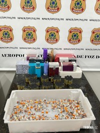 Policia Federal prende passageiro por contrabando de medicamentos no Aeroporto de Foz do Iguaçu