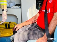 Suposta agressão termina em engano: “sangue” era vinho na Vila Brás