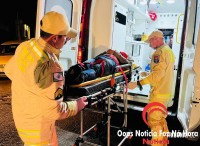 Motociclista fica ferido após colisão na marginal da BR-277