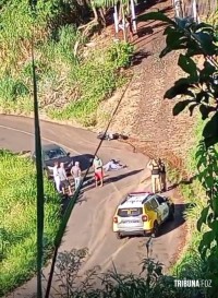 Motociclista morre depois de bater contra um carro na zona rural de Matelândia