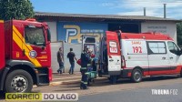 Homem sofre mal súbito, cai de um plano elevado e mobiliza equipes de resgate em Santa Helena