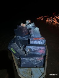 PF, PC e PM apreendem embarcação, veículo e cigarros contrabandeados em Itaipulândia