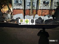 PF, PC e PM apreendem embarcação, veículo e cigarros contrabandeados em Itaipulândia
