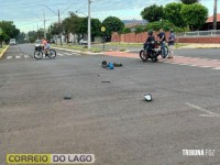 Jovem fica ferida após colisão entre patinete elétrico e carro em Santa Helena