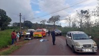 Motociclista morre após acidente violento com caminhão encontrado a 3 Km do local em Presidente Franco
