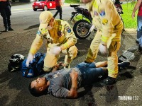 Motorista foge após acidente com motociclista na Av. Jules Rimet