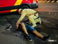 Motorista foge após acidente com motociclista na Av. Jules Rimet